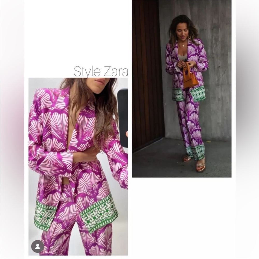 NWT ZARA SATIN EFFECT PRINTED SIZE XL 
🚨FIRM PRICE - Picture 10 of 16